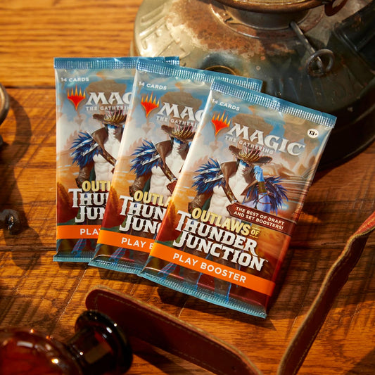 Boite de boosters de jeu de Les hors-la-loi de Croisetonnerre