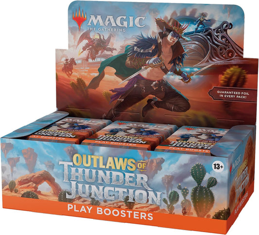 Boite de boosters de jeu de Les hors-la-loi de Croisetonnerre